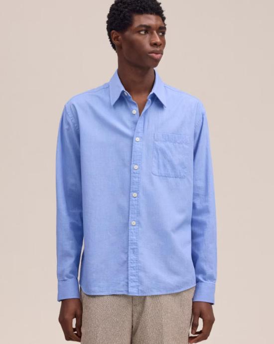 26SS 엔엔07 긴팔 셔츠 2610000126 297 BLUE QUARTZ - NN07