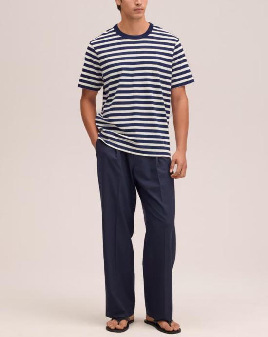 26SS 엔엔07 반팔 티셔츠 2610000096 724 NAVY STRIPE - NN07