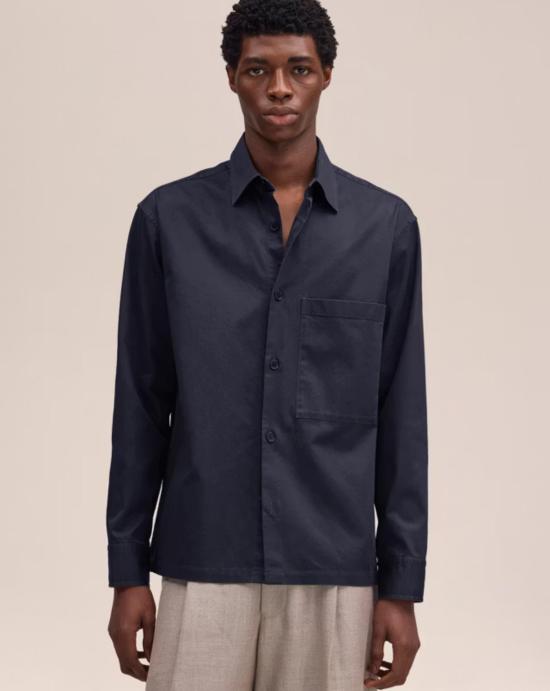 26SS 엔엔07 긴팔 셔츠 2610000005 200 NAVY BLUE - NN07