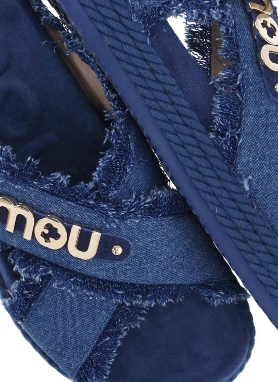 26SS 모우 뮬/슬리퍼 MUSW451004K DEN Blu - MOU