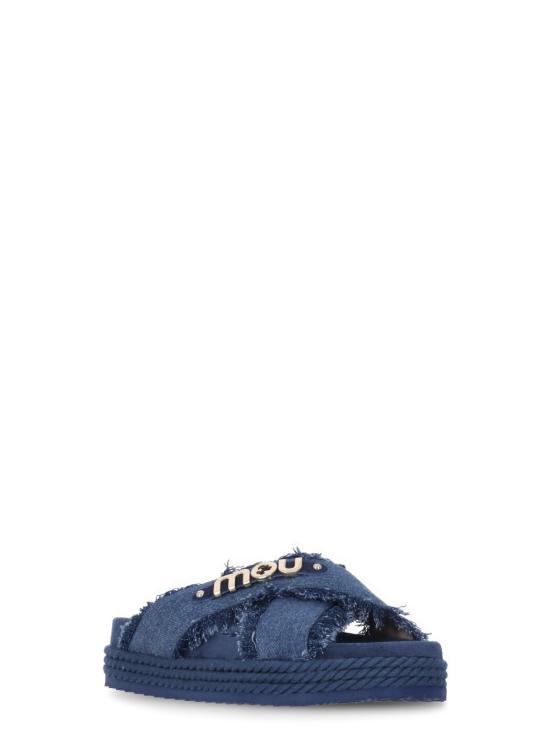 26SS 모우 뮬/슬리퍼 MUSW451004K DEN Blu - MOU