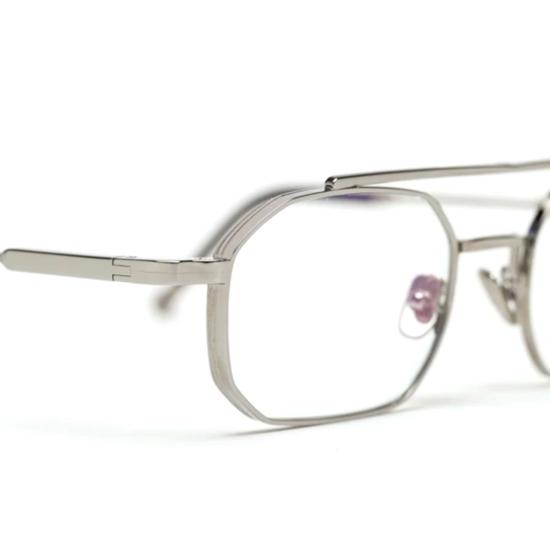  존 달리아 안경 앤서니 슬릭 기하학적 금속 안경 (더블 브릿지 디자인) - JOHN DALIA