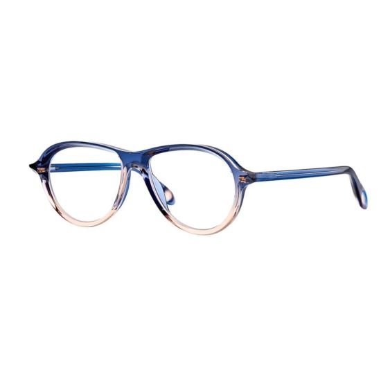  테오 아이웨어 안경 오베 016 블루베리 젤리+투명 연어 그라데이션 아세테이트 안경테 (블루베리 색상)