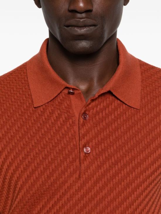 26SS 브리오니 폴로 티셔츠 UMR20O PAK226300 Ciano - BRIONI