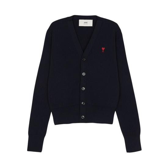26SS 아미 ADC 스몰 하트 로고 V넥 가디건 FKC374 001 414 DOM