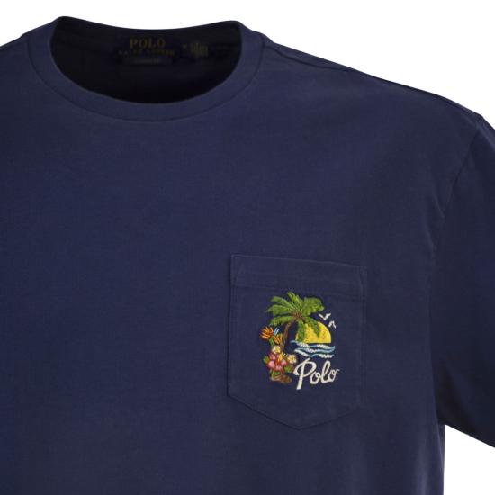 26SS 폴로 랄프로렌 폴로 티셔츠 710B14586 BLUE - POLO RALPH LAUREN