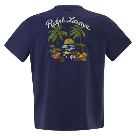 26SS 폴로 랄프로렌 폴로 티셔츠 710B14586 BLUE - POLO RALPH LAUREN