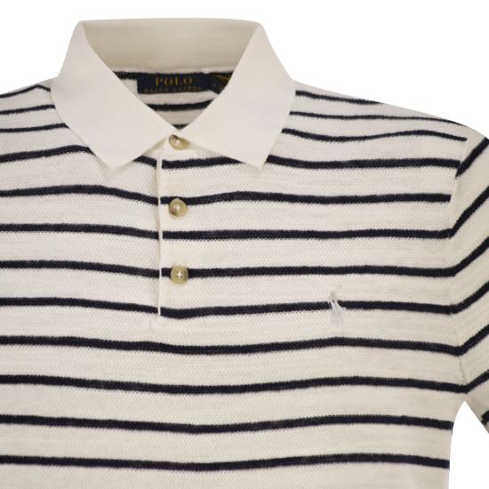 26SS 폴로 랄프로렌 폴로 티셔츠 710B13894 WHITE BLUE - POLO RALPH LAUREN