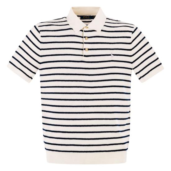 26SS 폴로 랄프로렌 폴로 티셔츠 710B13894 WHITE BLUE