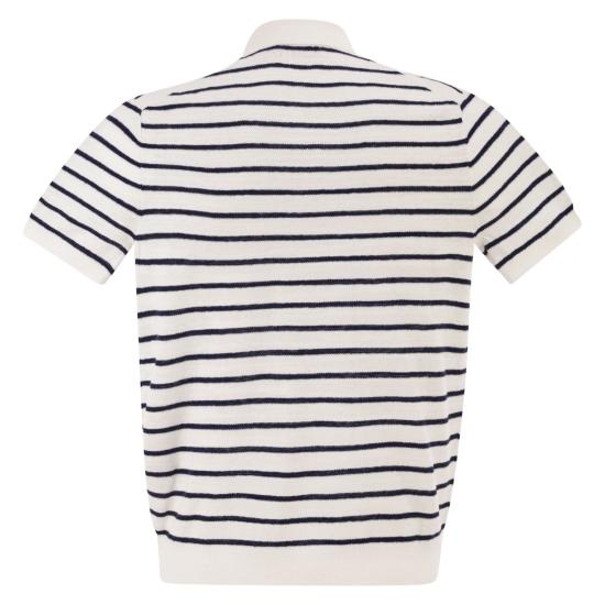 26SS 폴로 랄프로렌 폴로 티셔츠 710B13894 WHITE BLUE - POLO RALPH LAUREN