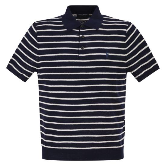 26SS 폴로 랄프로렌 폴로 티셔츠 710B13894 BLUE WHITE