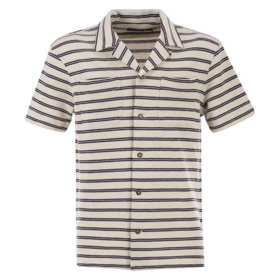 26SS 폴로 랄프로렌 반팔 셔츠 710A13005 CREAM BLUE