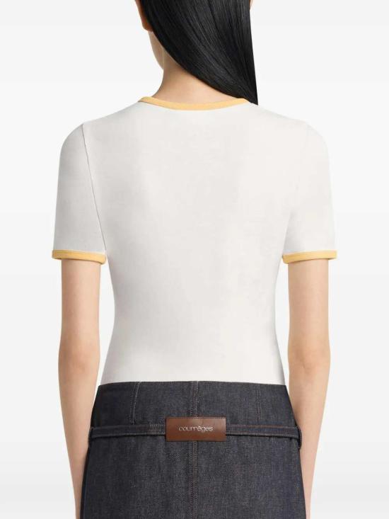 26SS 쿠레쥬 반팔 티셔츠 125JTS017JS0203 HERITAGE WHITE DAWNORANG B256 - COURREGES