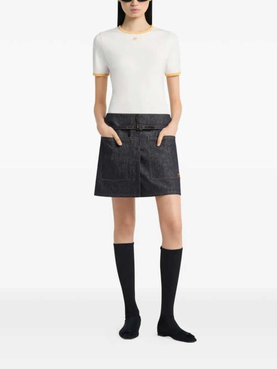 26SS 쿠레쥬 반팔 티셔츠 125JTS017JS0203 HERITAGE WHITE DAWNORANG B256 - COURREGES