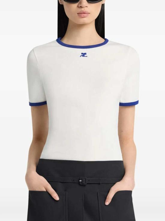 26SS 쿠레쥬 반팔 티셔츠 125JTS017JS0203 HERITAGE WHITE MINERAL B257 - COURREGES