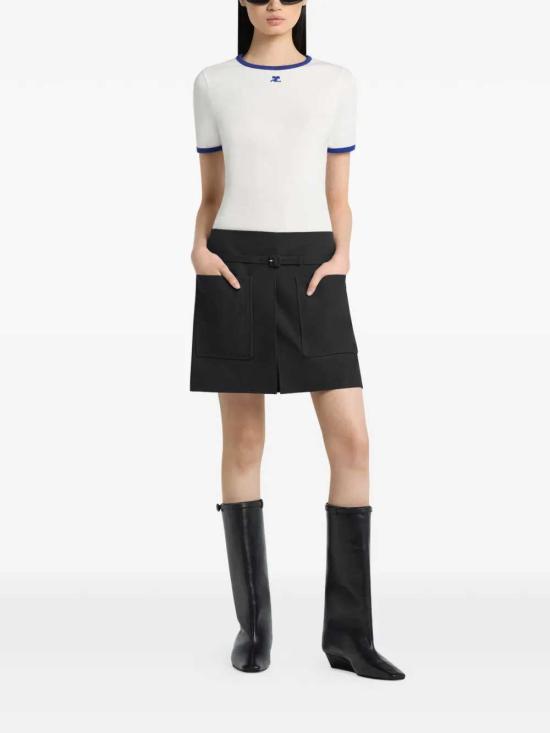 26SS 쿠레쥬 반팔 티셔츠 125JTS017JS0203 HERITAGE WHITE MINERAL B257 - COURREGES