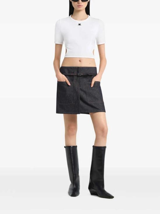 26SS 쿠레쥬 반팔 티셔츠 226JTS256JS0203 HERITAGE WHITE 001 - COURREGES