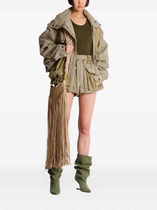 26SS 발망 숏팬츠 GF0PA405MI36 7GS VERT PALE - BALMAIN