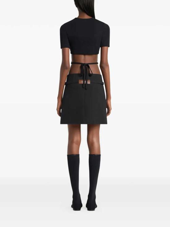 26SS 쿠레쥬 반팔 티셔츠 226JTS256JS0203 BLACK 9999 - COURREGES