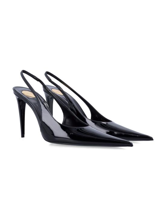 26SS 생로랑 게르망트 슬링백 펌프스 페이턴트 레더 8705051TVAN 1000 - SAINT LAURENT