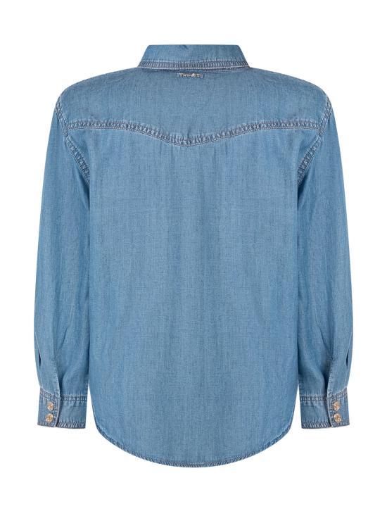 26SS [키즈] 트윈셋 셔츠 261GJ2075S08386 13235 CHAMBRAY MID BLUE - TWINSET