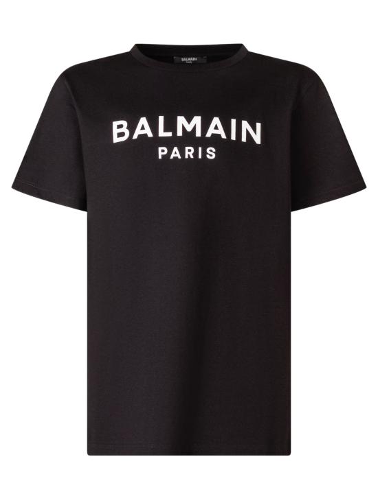 26SS [키즈] 발망 티셔츠 BY8R11Z3672 930BC BLACK WHITE