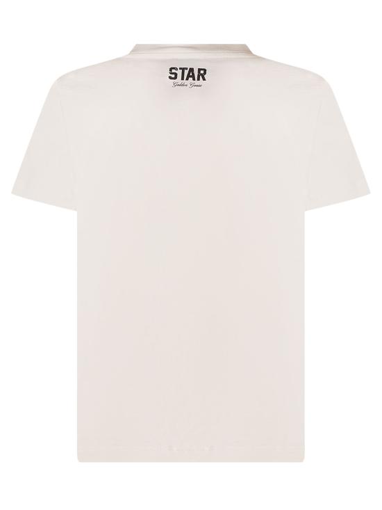 26SS [키즈] 골든구스 티셔츠 GKP01263P002485 11560 HERITAGE WHITE - GOLDEN GOOSE