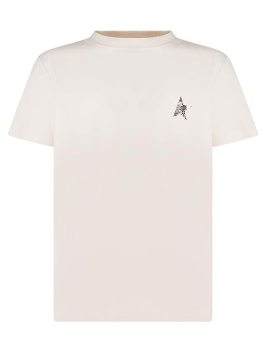 26SS [키즈] 골든구스 티셔츠 GKP01263P002485 11560 HERITAGE WHITE