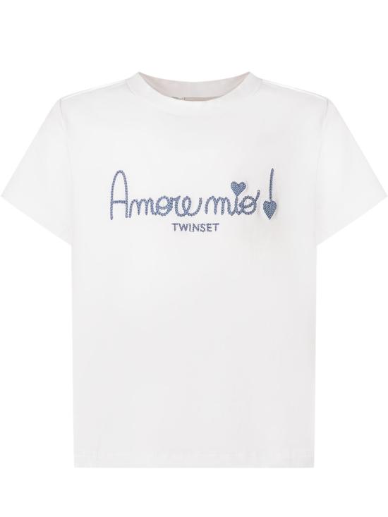 26SS [키즈] 트윈셋 티셔츠 261GB2181S21535 13368 AZZURRO CHAMBRAY OFF WHITE