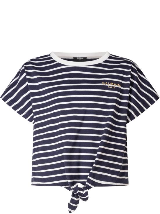 26SS [키즈] 발망 티셔츠 BY8B61Z3657 617BC BLUE WHITE