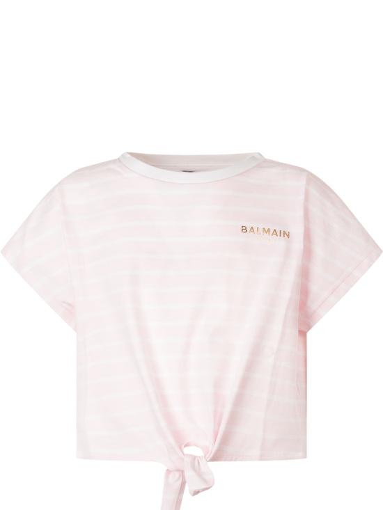 26SS [키즈] 발망 티셔츠 BY8B61Z3657 51EBC ROSA CHIARO BIANCO