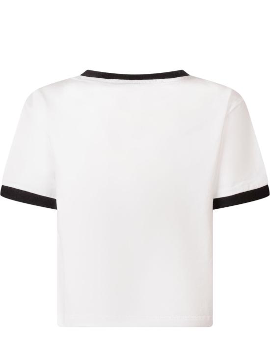 26SS [키즈] 트윈셋 티셔츠 261GJ2253S06670 10973 OFF WHITE NERO - TWINSET