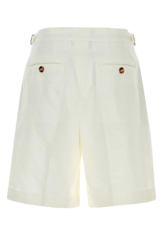 26SS 브루넬로 쿠치넬리 숏팬츠 MH253U0040 C1900 White - BRUNELLO CUCINELLI