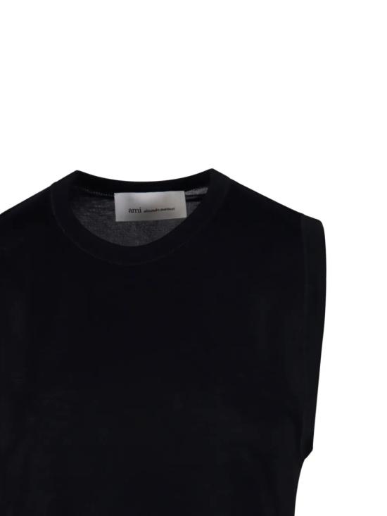 26SS 아미 민소매 티셔츠 FTP818 JE0211001 Black - AMI