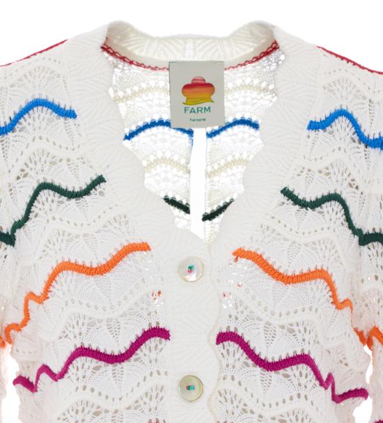 26SS 팜 리오 가디건 348655 L0025 White - FARM RIO