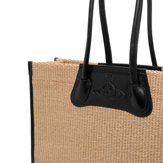 26SS 비비안웨스트우드 토트백 4D01000LU W01D0B402 Beige - VIVIENNE WESTWOOD