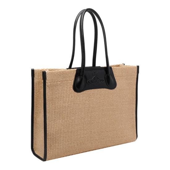 26SS 비비안웨스트우드 토트백 4D01000LU W01D0B402 Beige - VIVIENNE WESTWOOD