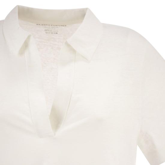 26SS 마제스틱필라쳐 폴로 티셔츠 E26M011 WHITE - MAJESTIC FILATURES