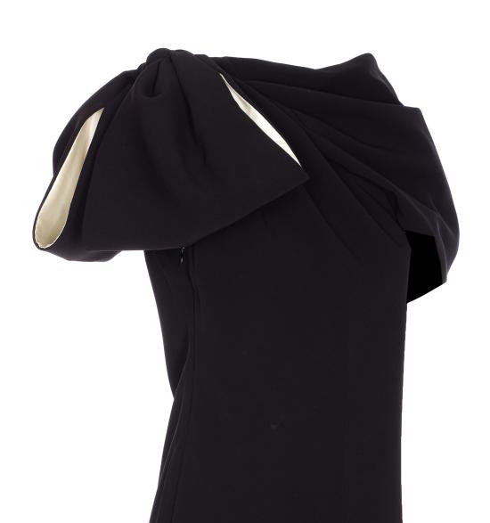 25FW 막스마라 미디 원피스 2521226057600 BALDI 004 Black - MAX MARA