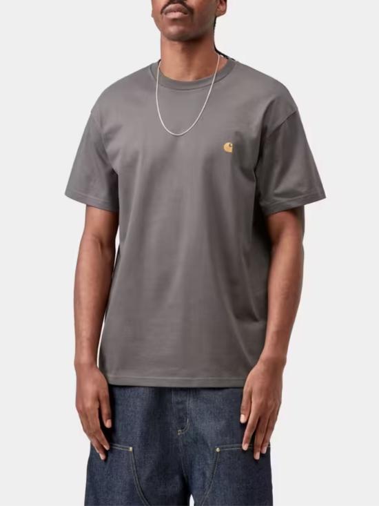 26SS 칼하트 WIP 숏슬리브 체이스 티셔츠 I026391 3H5XX PORPHYRY GOLD DOM - CARHARTT WIP