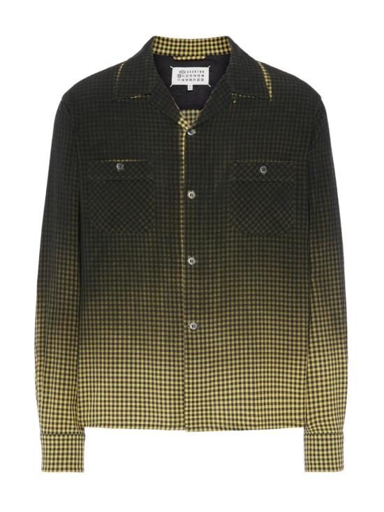 26SS 마르지엘라 긴팔 셔츠 S50DT0069 M35691 001F Black yellow
