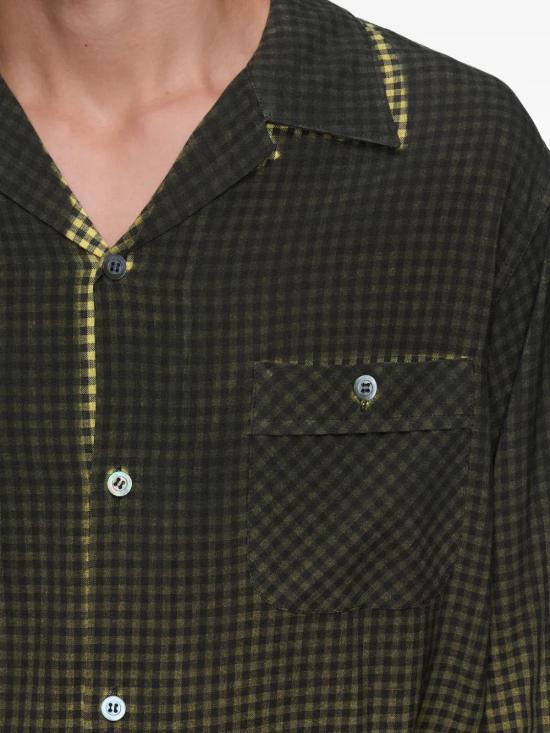 26SS 마르지엘라 긴팔 셔츠 S50DT0069 M35691 001F Black yellow - MAISON MARGIELA
