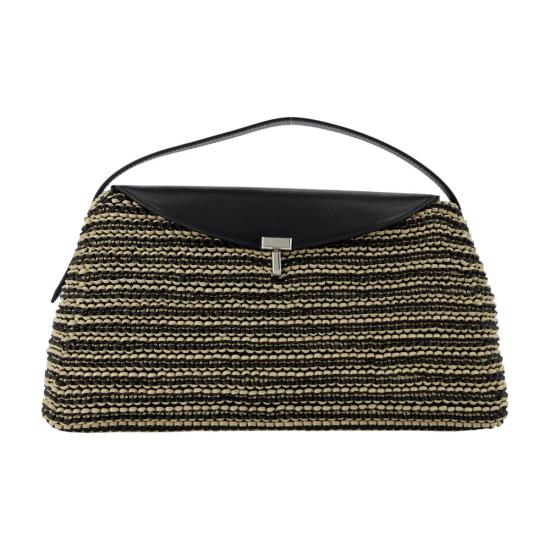 26SS 토템 T락 우븐 레더 탑핸들백 252 WAL961 LE0134 208 black