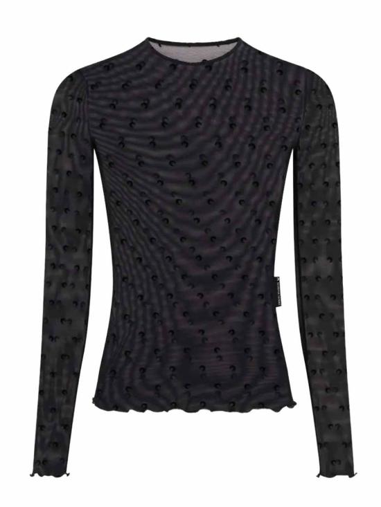 26SS 마린세르 긴팔 티셔츠 WTS006CJER0107 BK99 Black