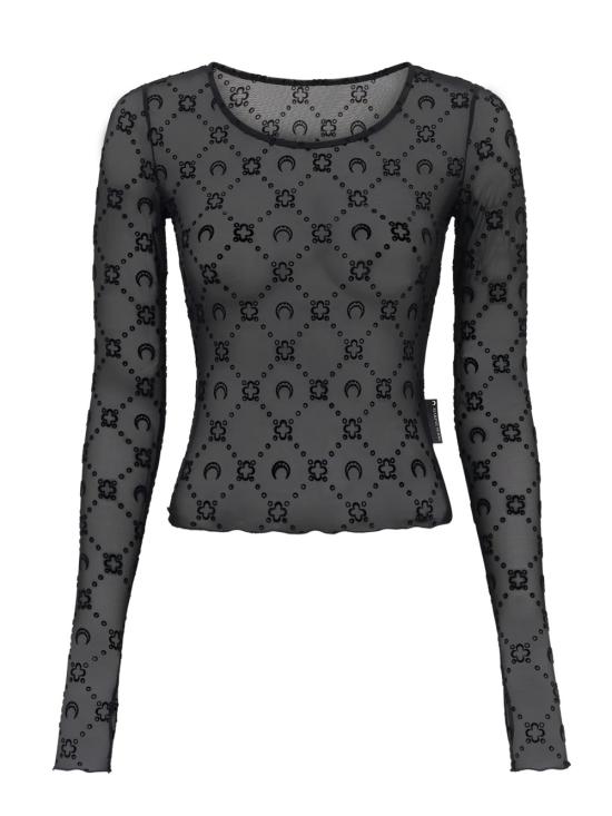 26SS 마린세르 긴팔 티셔츠 WTS018ACJER0005 BK99 Black