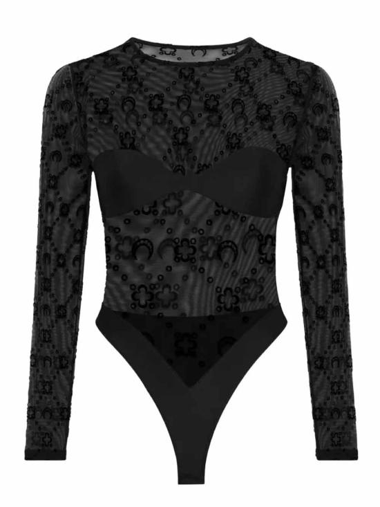 26SS 마린세르 바디수트 티셔츠 WTO474ACJER0005 BK99 Black