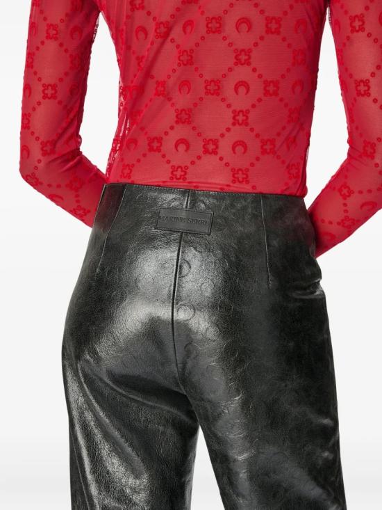 26SS 마린세르 긴팔 티셔츠 WTO388ACJER0005 RD11 Ribbon red - MARINE SERRE