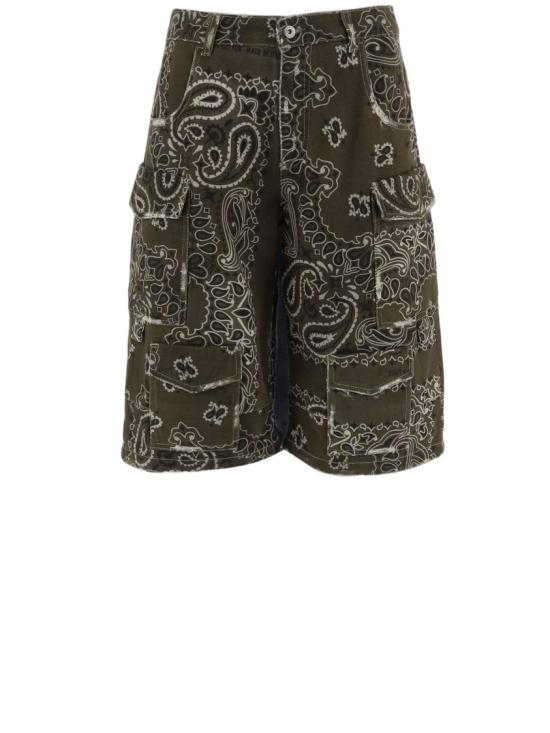 26SS Don't @ Me 데님 숏팬츠 DAM26B02ARMY Green