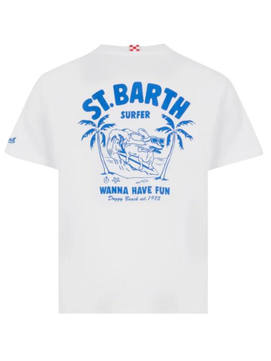 26SS [키즈] 세인트바쓰 티셔츠 PRL0001 03469L SURF CLUB SB 01N - MC2 SAINT BARTH