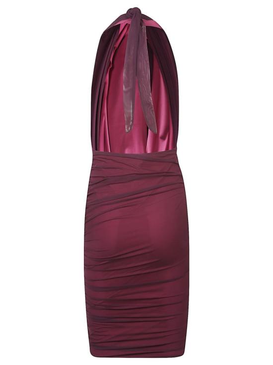 26SS 아마주인 숏 원피스 12TAMUSMU Burgundy - AMAZUIN